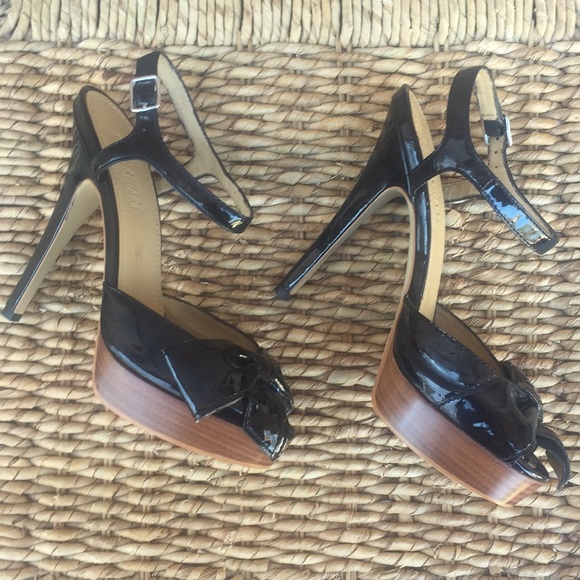 Sz 9 Black Patent Colin Stuart 51/2 Inch Heels - Picture 7 of 8